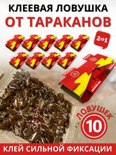 АНТИТАРАКАН-ДОМИК 2 в 1 клеевая ловушка, 10 шт купить на OZON по низкой ...