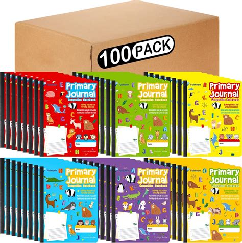 Amazon Fulmoon 100 Pcs Primary Composition Notebook K 2 With