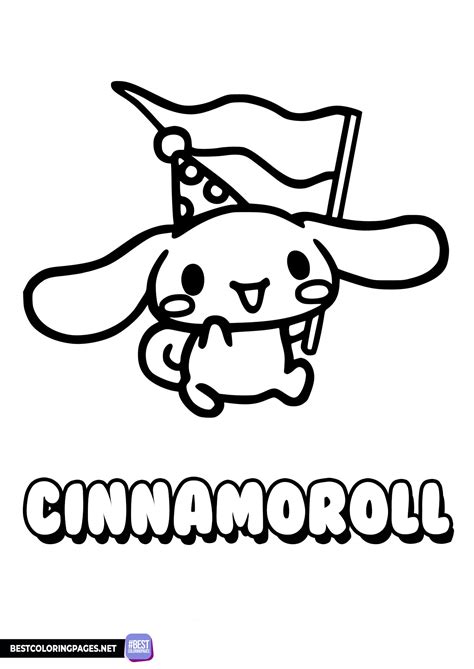 cinnamoroll coloring pages 3