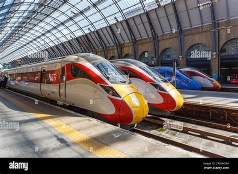 London United Kingdom April 29 2023 Azuma High Speed Trains Of