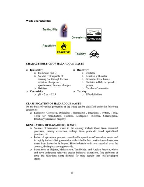 Overview On Hazardous Wastes And Its Management Pdf