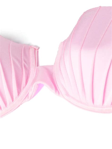 Noire Swimwear Underwire Cup Tie Fastening Bikini Set Pink FARFETCH PL