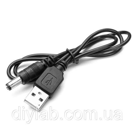 Кабель USB А на штекер живлення DC jack 5.5x2.1мм від інтернет-магазину ...