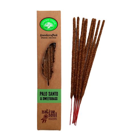 Incenso Indiano Natural Green Tree Native Soul Palo Santo e Sweetgrass ...