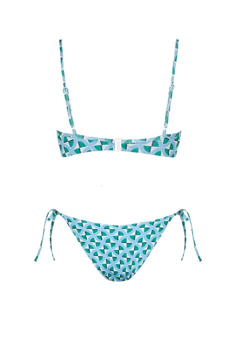 Calma Balconette Bikini Tie Blue Robin Collection Robin Collection