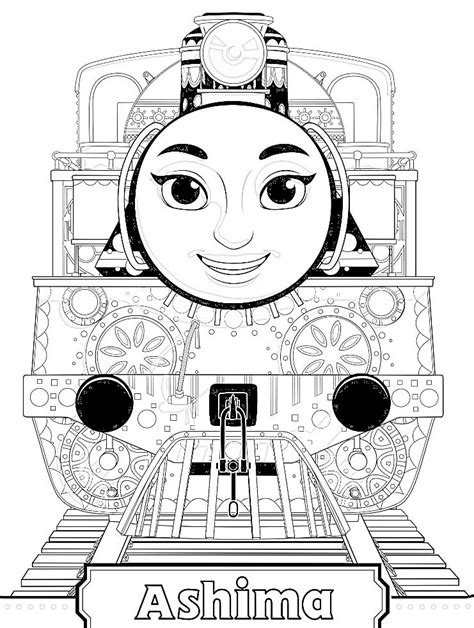 Thomas And Friends Ashima Coloring Pages Pl