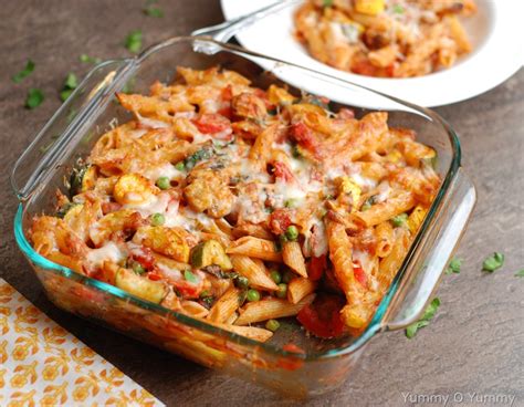Vegetable Pasta Bake | Yummy O Yummy