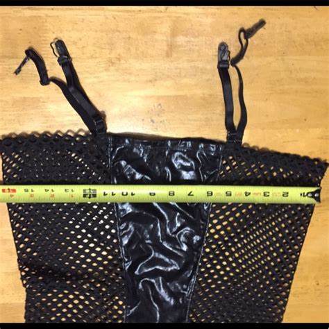 Body Rage Intimates Sleepwear Body Rage Black Fishnet Lingerie Garter Straps M Poshmark
