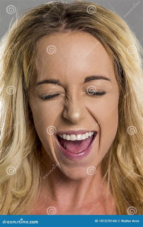 Blonde Studio Model Stock Photo Image Of Beautiful