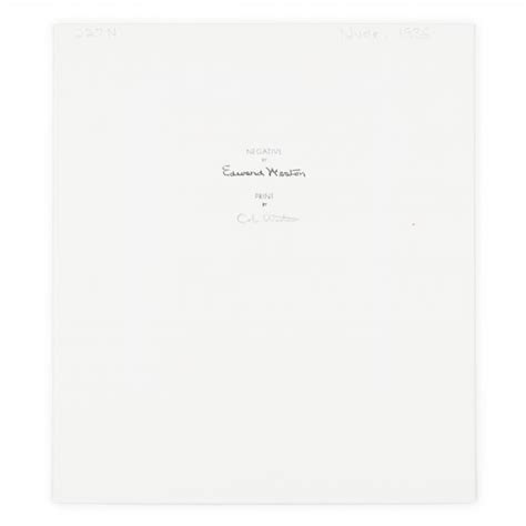 Edward Weston American Nude Charis Santa Monica Lot The Signature Fall