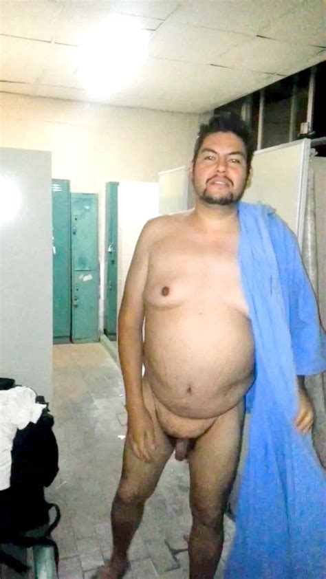 Fat Guy Caught Naked In Locker Shower ThisVid