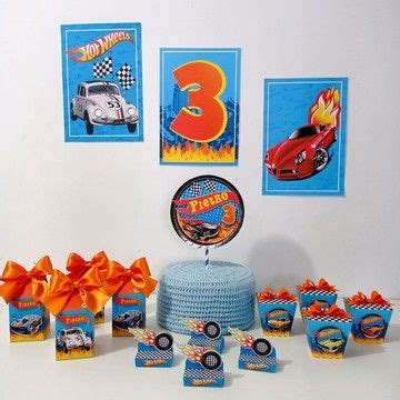 Kit De Personalizados Tema Hot Wheels Caixinhas Elo Festa Em Casa Hot Wheels Kit Festa