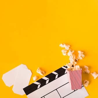 Free Photo | Cinema elements arrangement with copy space