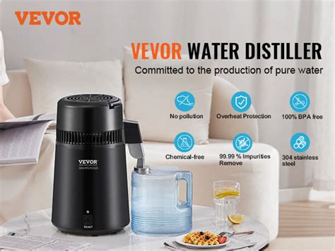 Vevor Water Distiller L Gallon Pure Water Purifier Filter For