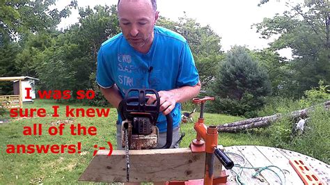 Fix Chainsaw Cutting Crooked Or Jamming Part Way Through A Cut Youtube