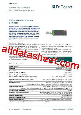 S3061-D431 Datasheet(PDF) - EnOcean GmbH.