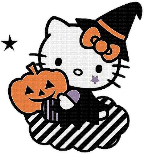 Hello Kitty Halloween Witch Sorcière Nuage Cloud Png Gratuit Picmix