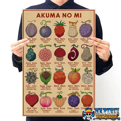 akuma  mi poster devil fruit canva vintage wall decoration hot