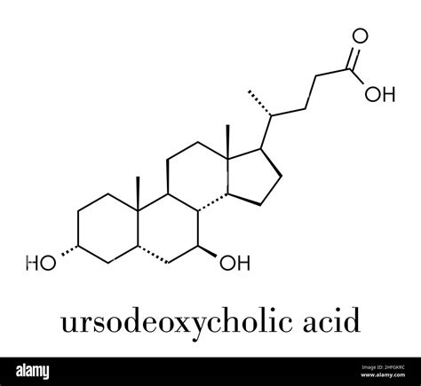 Ursodiol Ursodeoxycholic Acid Udca Gallstone Treatment Drug Molecule