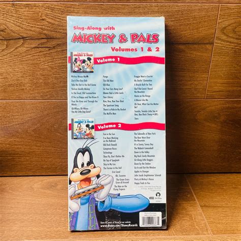 Vintage Disney Records Sing Along With Mickey Minnie And Goofy 2 Pack