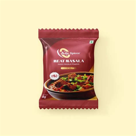 Meat Masala Powder Mutton 8gms Adic Groups Spices Food Cosmetics