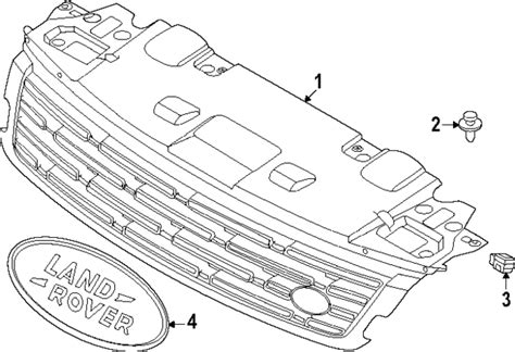 2023 Land Rover Range Rover Sport Grille LR181753 | OEM Parts Online