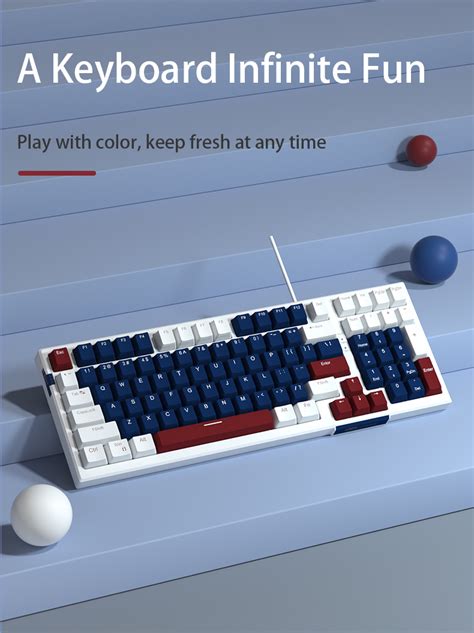 Magegee Mechanical Gaming Keyboard Sky Hot Swappable Wired Keys Backlit Ultra Slim