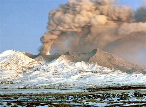 Volcanic Ash And Dust Are Pushed Into Atmosphere