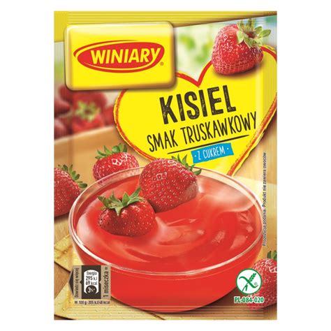 KISIEL Z CUKREM SMAK TRUSKAWKOWY 77G WINIARY