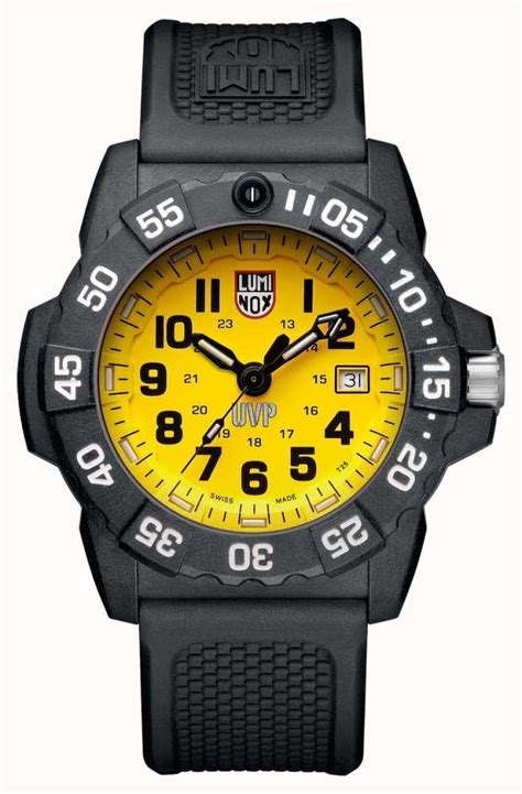 Luminox Mens Scott Cassell Navy Seal Series Black Yellow Dial Xs