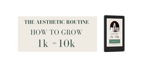 The Aesthetic Routine 1k 10k Followers In 30 Days Preview