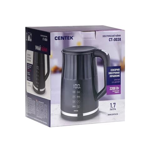 Чайник электрический Centek CT-0038 Чёрный - оптом
