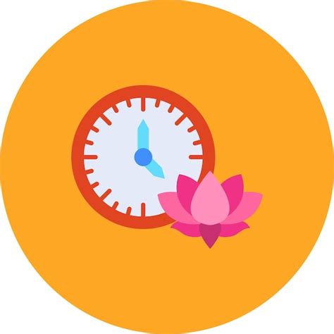 premium vector  clock   flower   clock