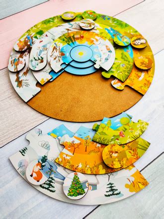 Пазл-пирамида "Времена года"