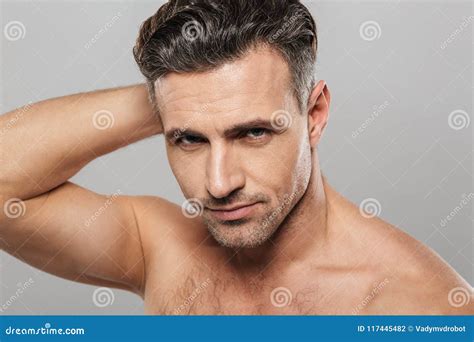 Handsome Mature Man Looking Camera Stock Photo Image Of Face Expertising