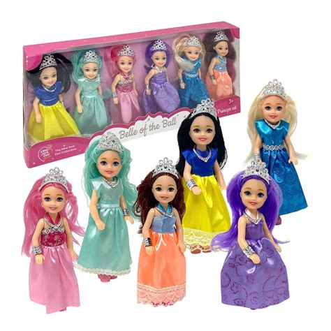 Little Dolls Set with Mini Princess Dolls for Girls – Princess Toy ...
