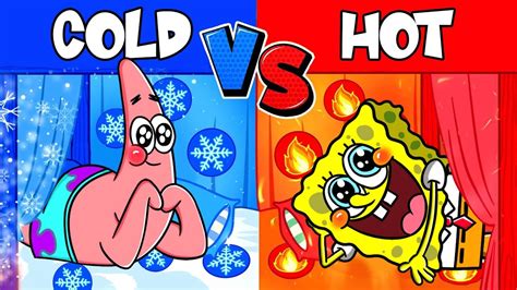 Hot Room Vs Cold Room Hot Vs Cold Challenge Spongebob Animation Complete Edition Youtube