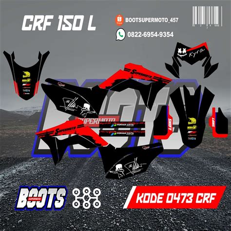 Jual Stiker Full Body Crf L Orajet Gratis Laminasi Glossy Atau Doff