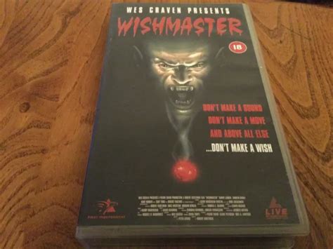 Wes Craven Presents Wishmaster Vhs Video Tape Horror Robert Englund £4