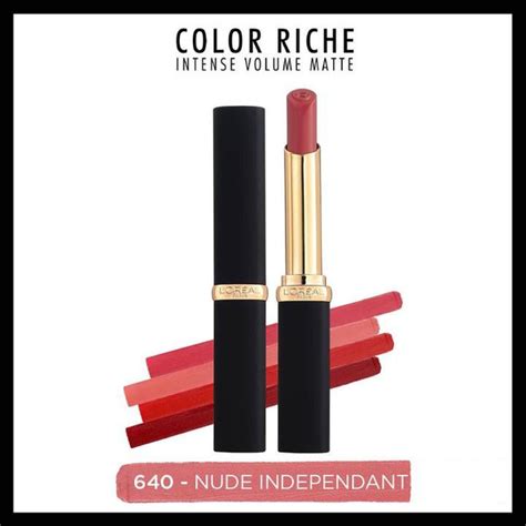 L oral Paris Color Riche Intense Volume Матовая помада 640 Nude Independant купить с доставкой