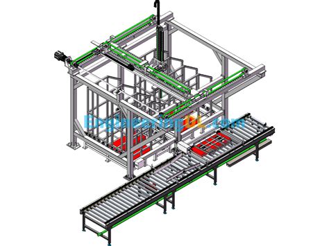 Hot Cutting Machine 3D Exported Mechanical Engineering Design Library