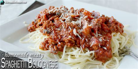 Homemade Meaty Spaghetti Bolognese Dishes And Dust Bunnies