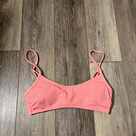 Pink Bikini Top Never Worn Adjustable Straps Depop