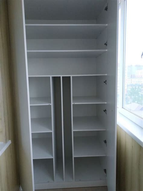 Шкаф балкон. | Шкаф, Двери, Белый