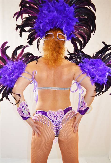 Samba Brazilian Purple Rio Carnival Samba Dance Costume Bikini Show Girl Feathers Custom Made