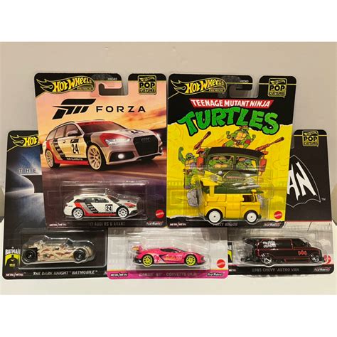 現貨Hotwheels 風火輪 HOT WHEELS 娛樂系列 忍者龜 芭比 蝙蝠俠 Forza 一套 款 蝦皮購物