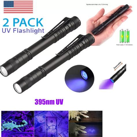 X Uv Ultra Violet Led Flashlight Blacklight Light Nm Inspection