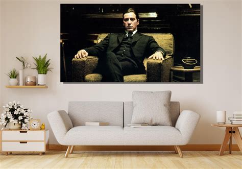 Al Pacino Poster Artal Pacino Canvas Wall Artthe Godfather Poster