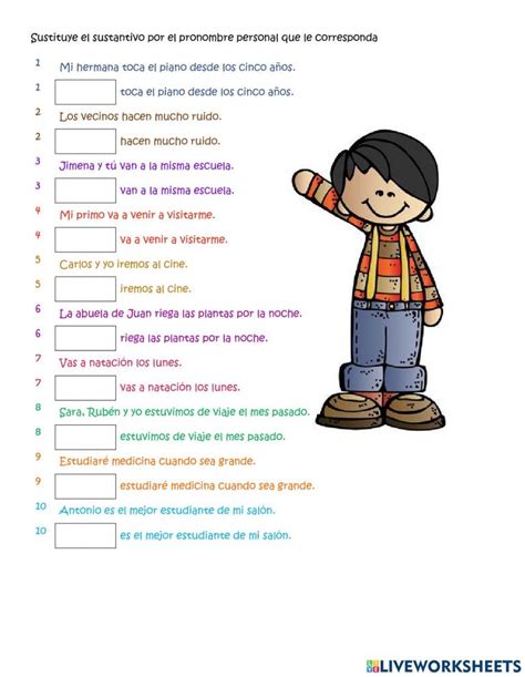 Ficha Pronombres Personales Ficha Interactiva My XXX Hot Girl