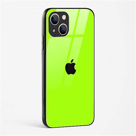 Buy Neon Green Glass Case For Iphone 13